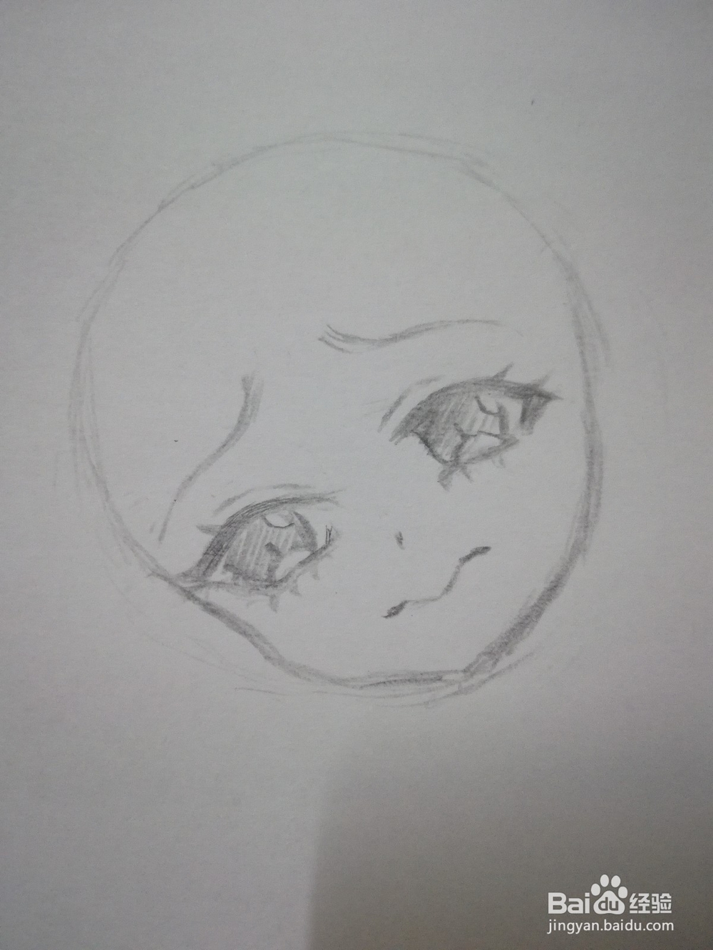 咬着下唇的动漫人物头部和五官画法