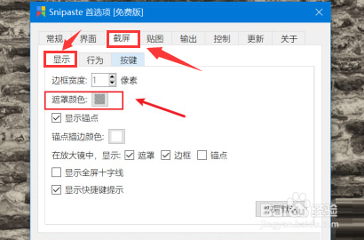 Snipaste设置环境遮罩色方法介绍