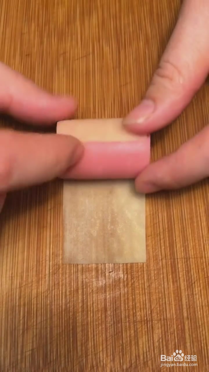 如何制作土豆片卷火腿
