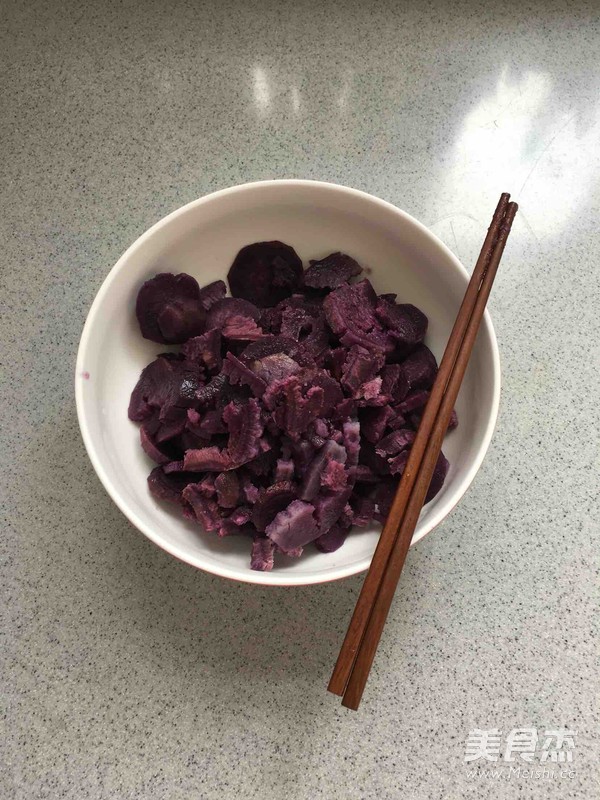 紫薯玫瑰花馒头