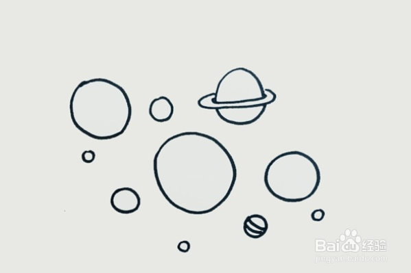 八大行星怎么画