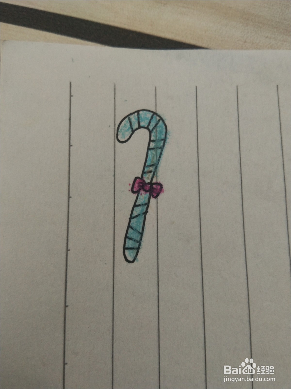 柺棍糖的简笔画怎么画