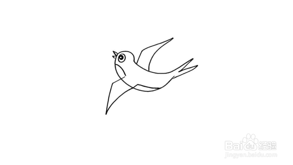 小燕子简笔画教程