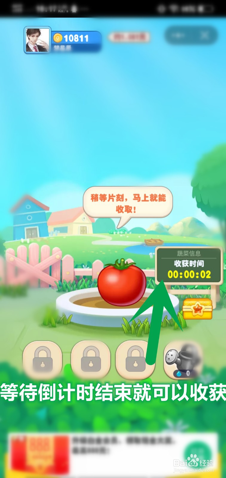 趣头条怎么种植蔬菜领取金币