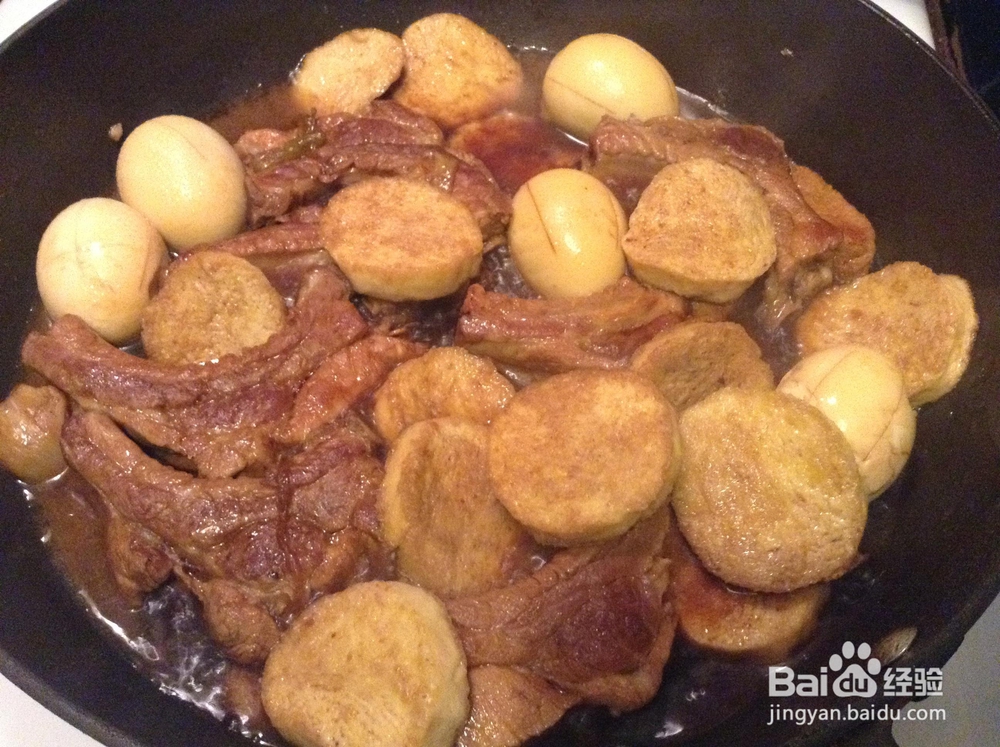 新手易做的红烧肋排鸡蛋素鸡