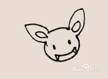 儿童简笔画之蝙蝠的画法