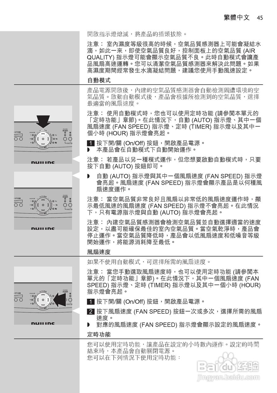 PHILIPS AC4004空气净化器使用说明书:[5]