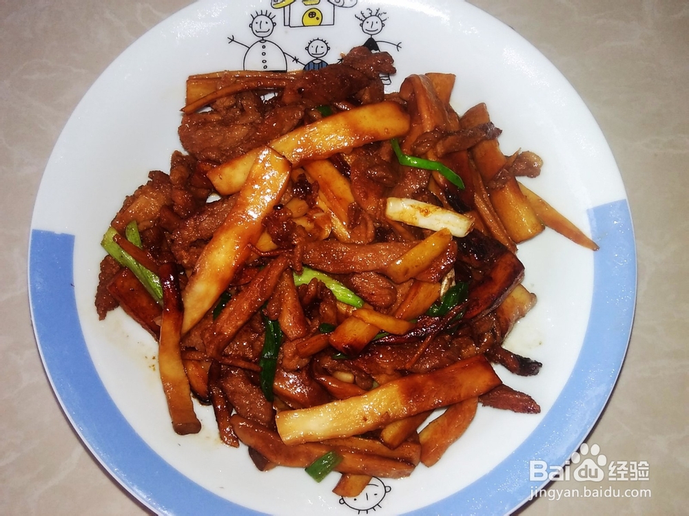 香爆香鲍菇瘦肉丝的做法