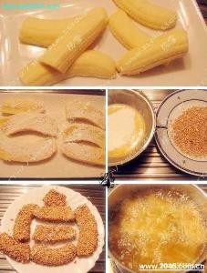 麻仁香蕉丨炸香蕉吃！！