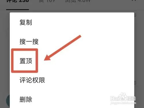 抖音怎样置顶自己的评论