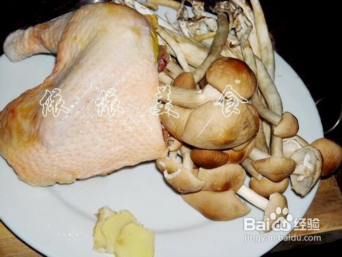 营养美味的茶树菇滑鸡