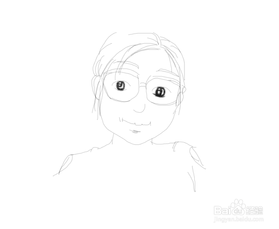 人物线条画如何画