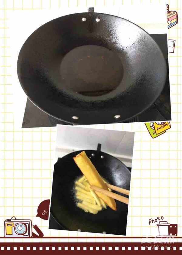 炸红薯条的做法
