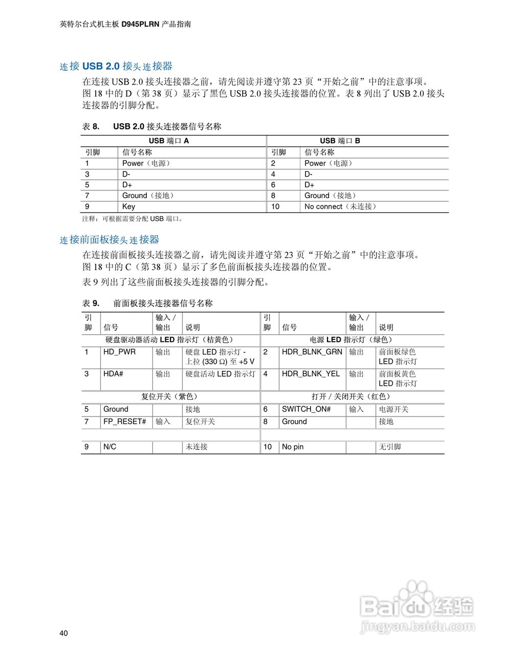 英特尔D945PLRN型主板说明书:[4]