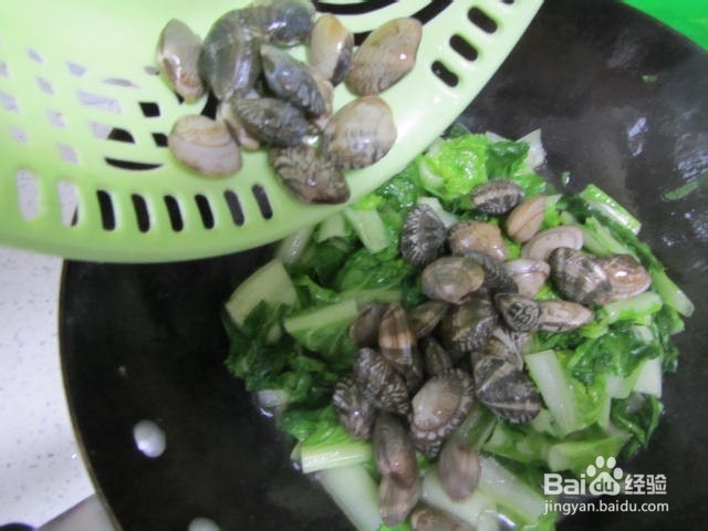 小白菜花蛤汤