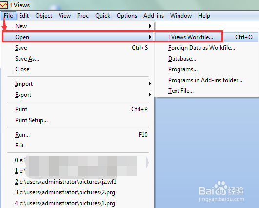 使用Eviews 7软件做异方差问题的检验