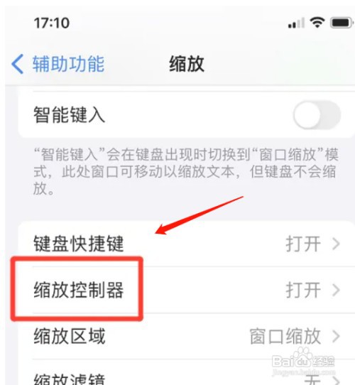 如何取消苹果13手机单点缩放控制器