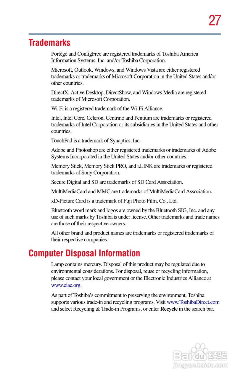 东芝M750笔记本电脑使用说明书:[3]