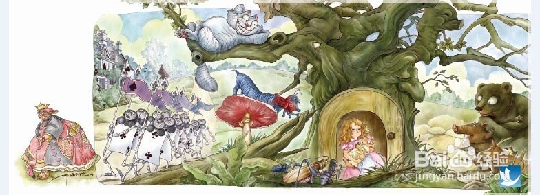 《爱丽丝梦游仙境》插画效果实现教程