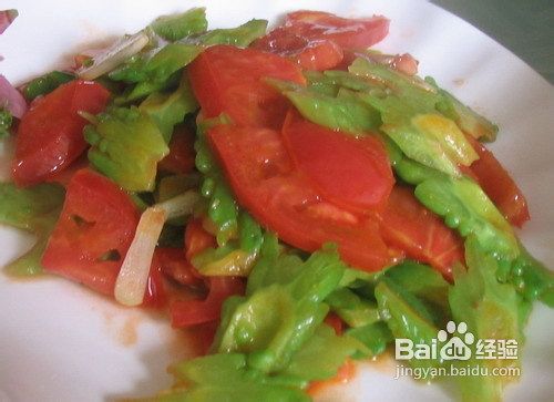 番茄炒苦瓜怎么做