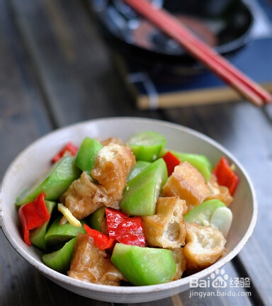 创新老油条炒丝瓜