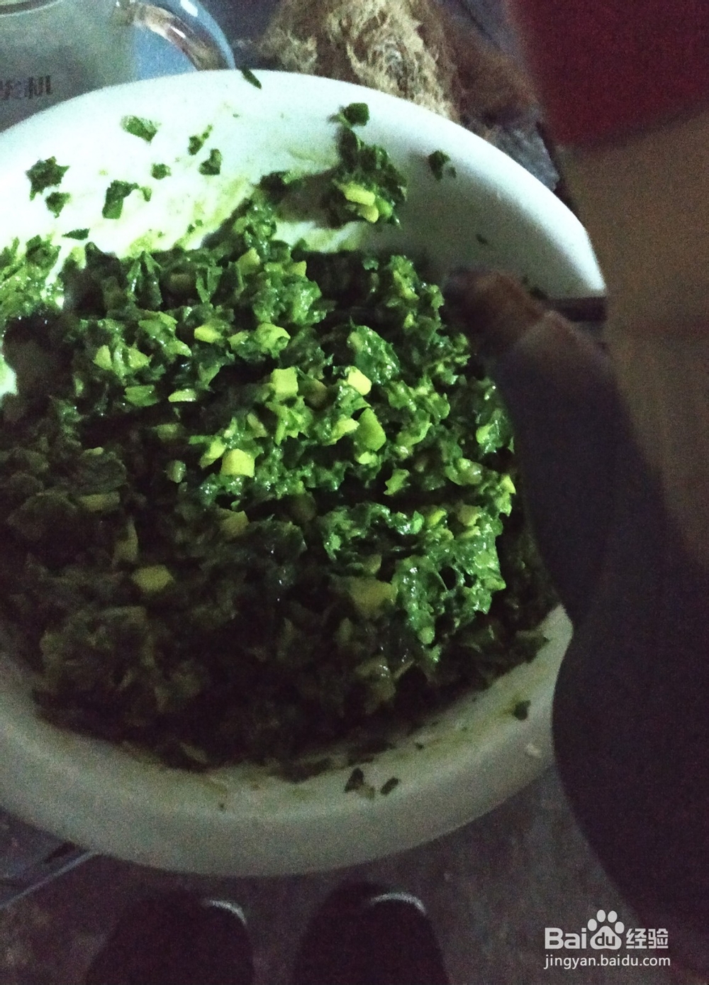 美味的青菜土豆饼