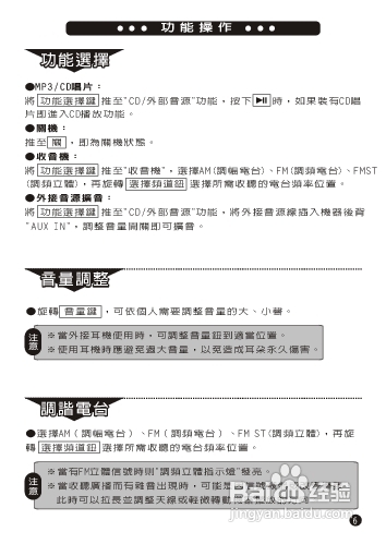 旺德电通RC-E05手提式CD音响说明书