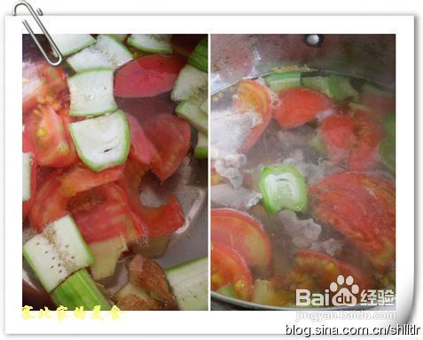 怎么做番茄丝瓜肉片汤