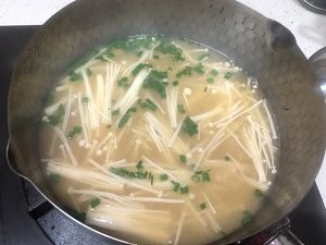金针菇味噌汤做法