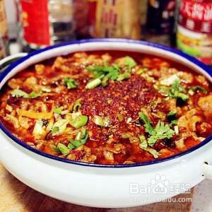 吃不够的水煮肉片 香味扑鼻