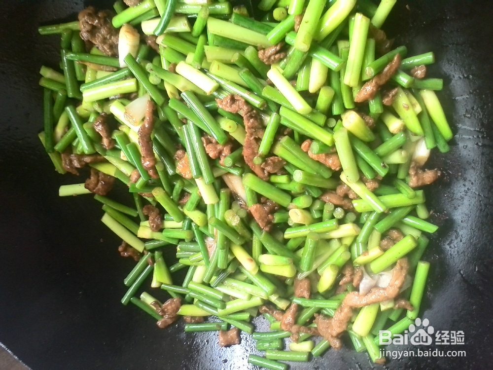 蒜苔炒肉丝的家常做法&蒜苔吃法