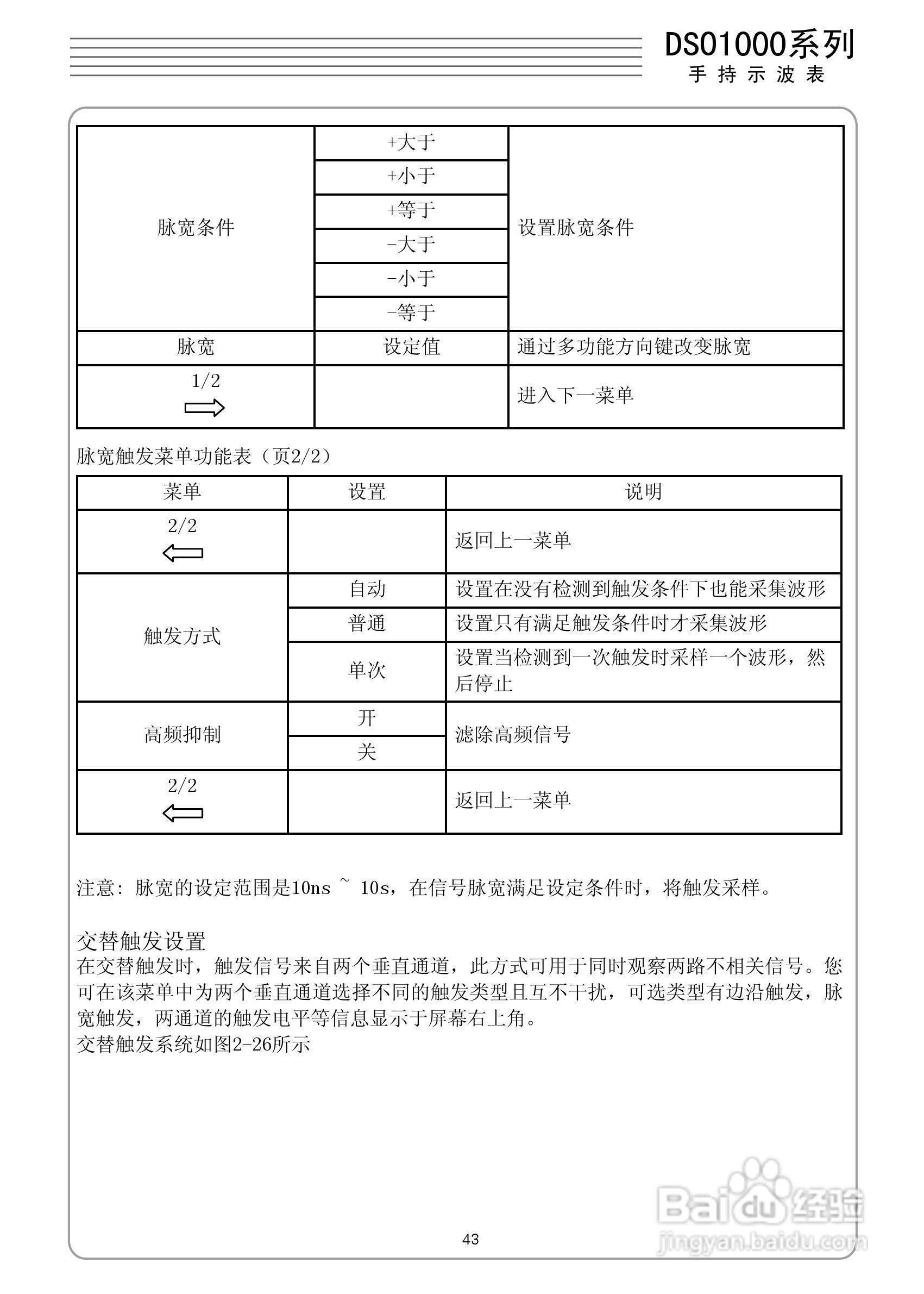 DSO1050型手持示波表/数字存储示波器/万用表使用说明:[5]