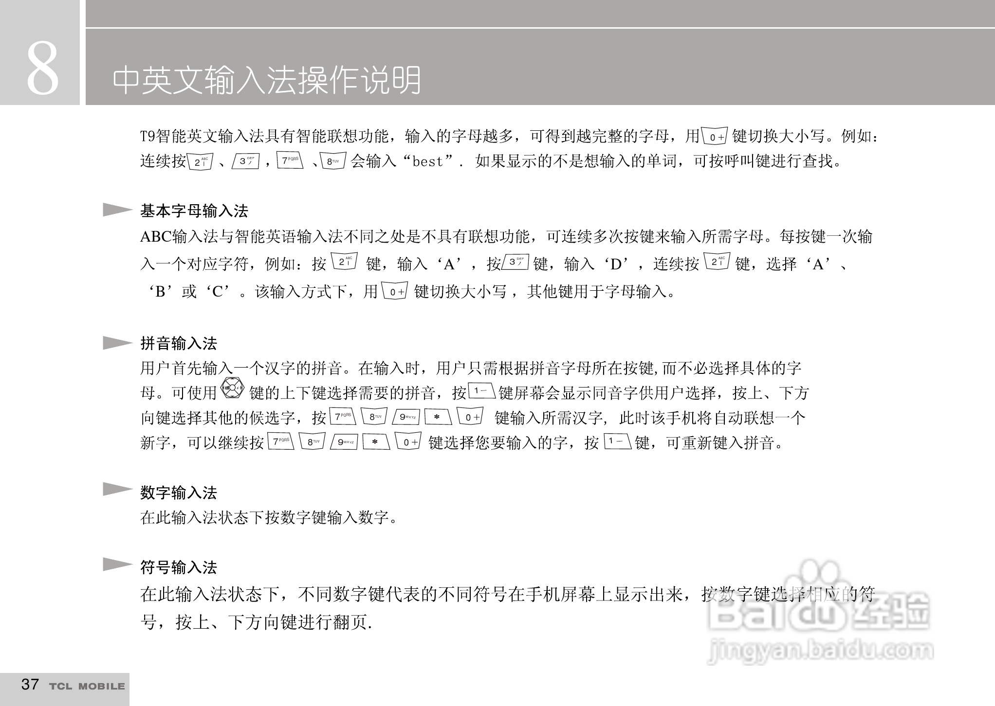 TCL I919手机使用说明书:[4]