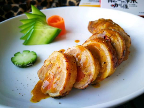 咖喱雪梨烤鸭腿