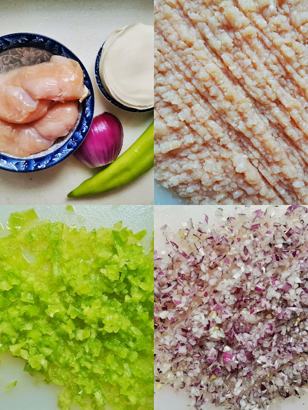 鸡肉尖椒小馅饼