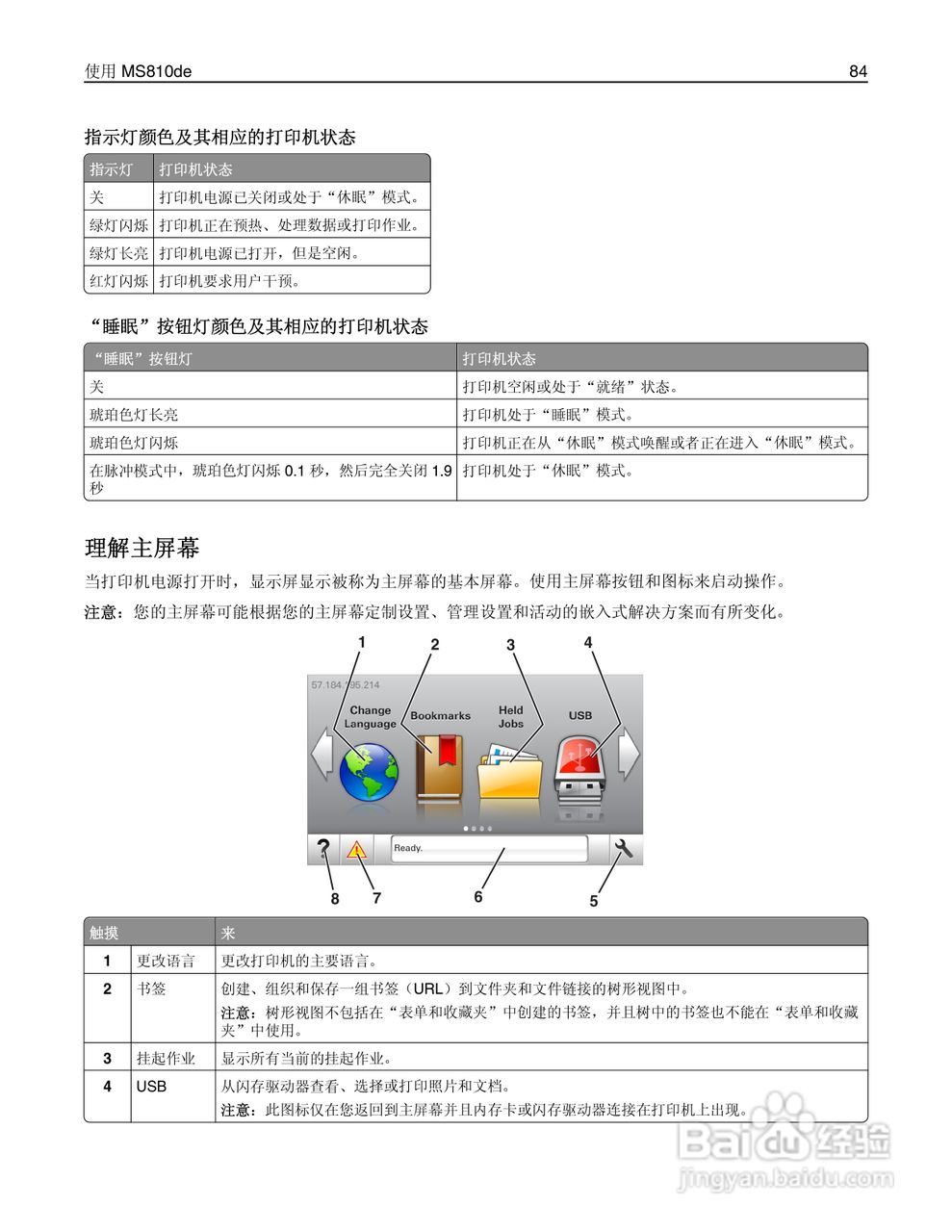 利盟Lexmark MS810打印机说明书:[9]