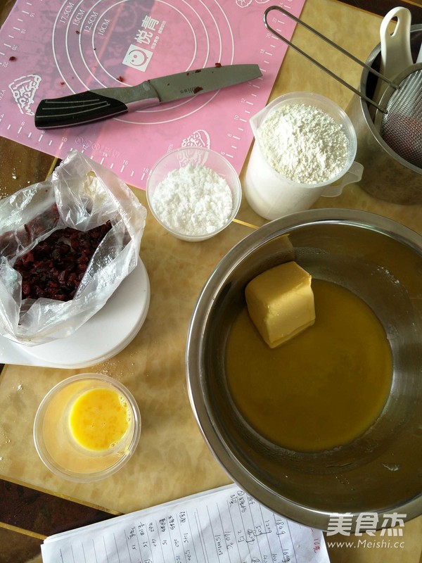蔓越莓饼干的做法