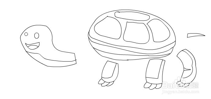 flash如何绘制一只卡通乌龟的教程