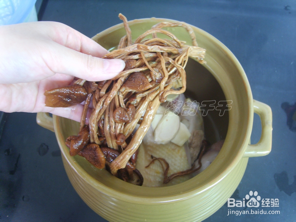 【营养靓汤】——茶树菇煲鸡