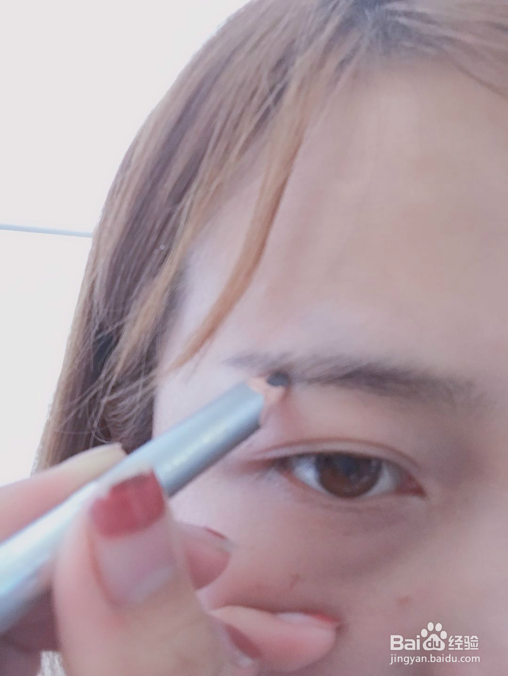 手残党画眉的方法