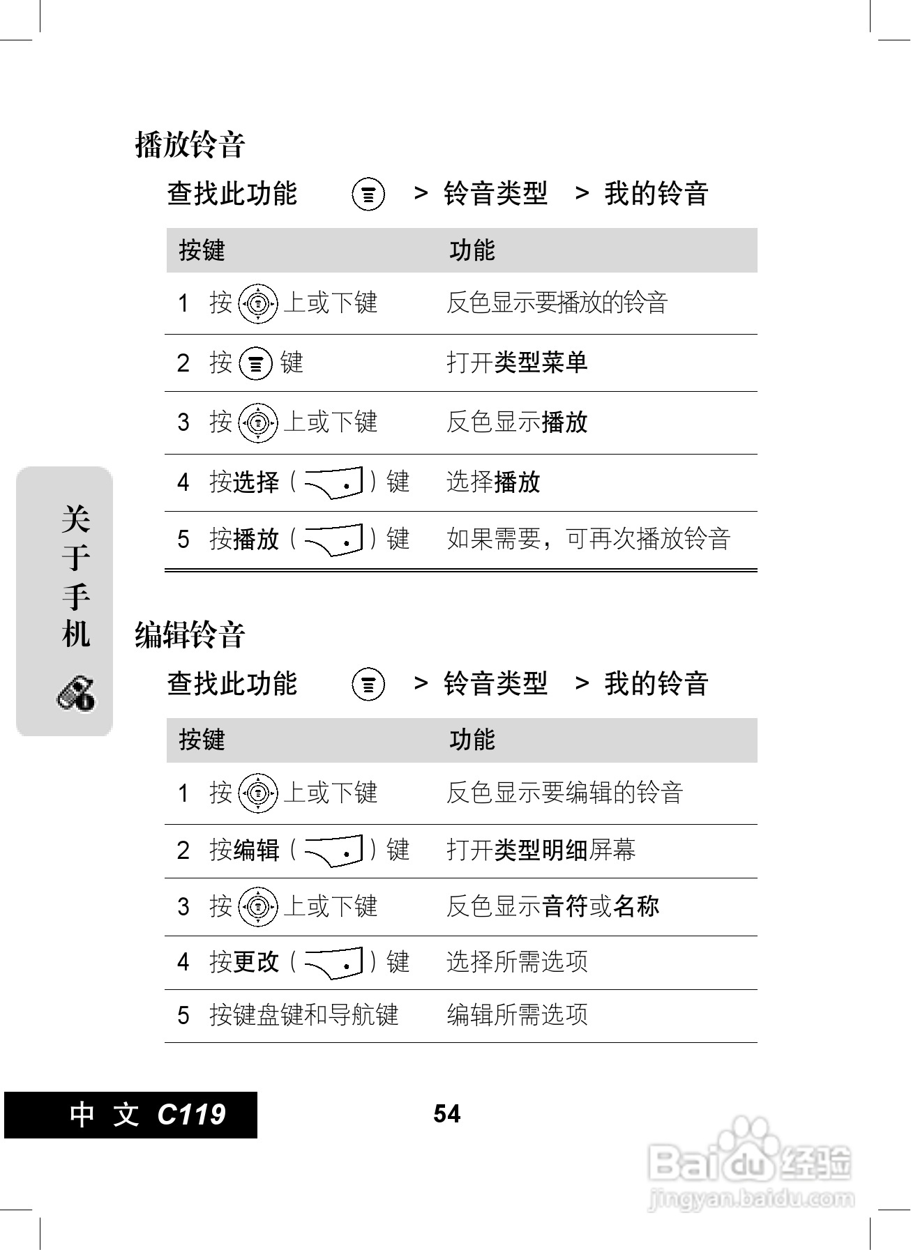 摩托罗拉C119手机使用说明书:[6]