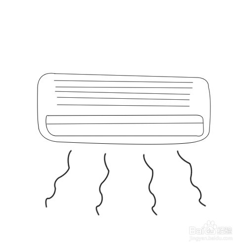 如何画空调简笔画
