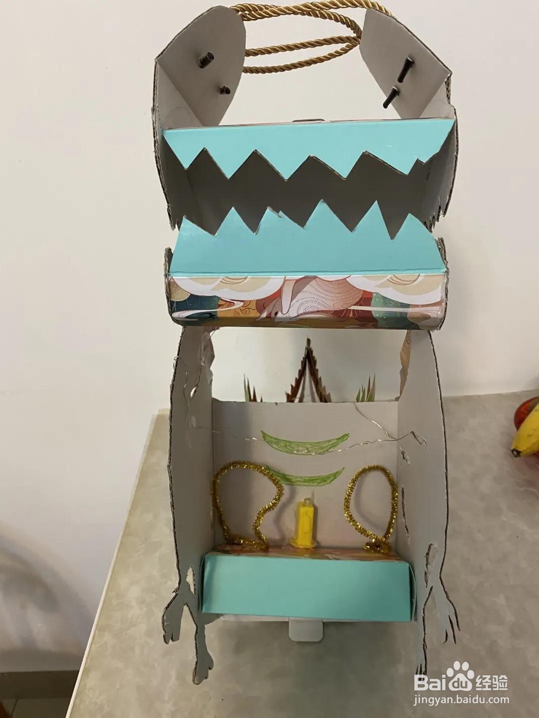 手工月饼盒灯笼的做法