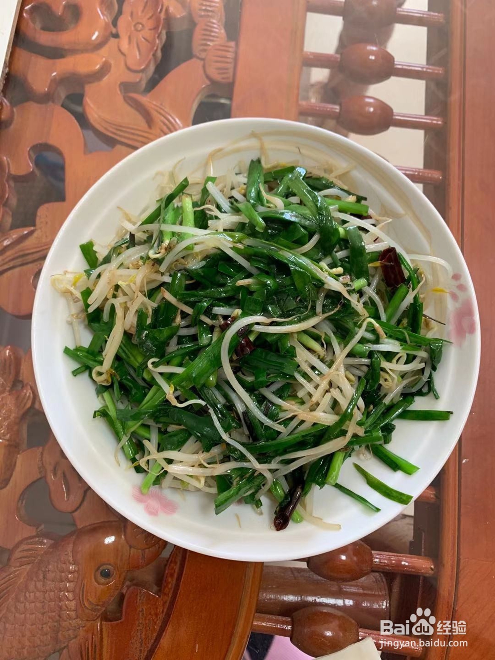 极味家常菜:韭菜炒豆芽