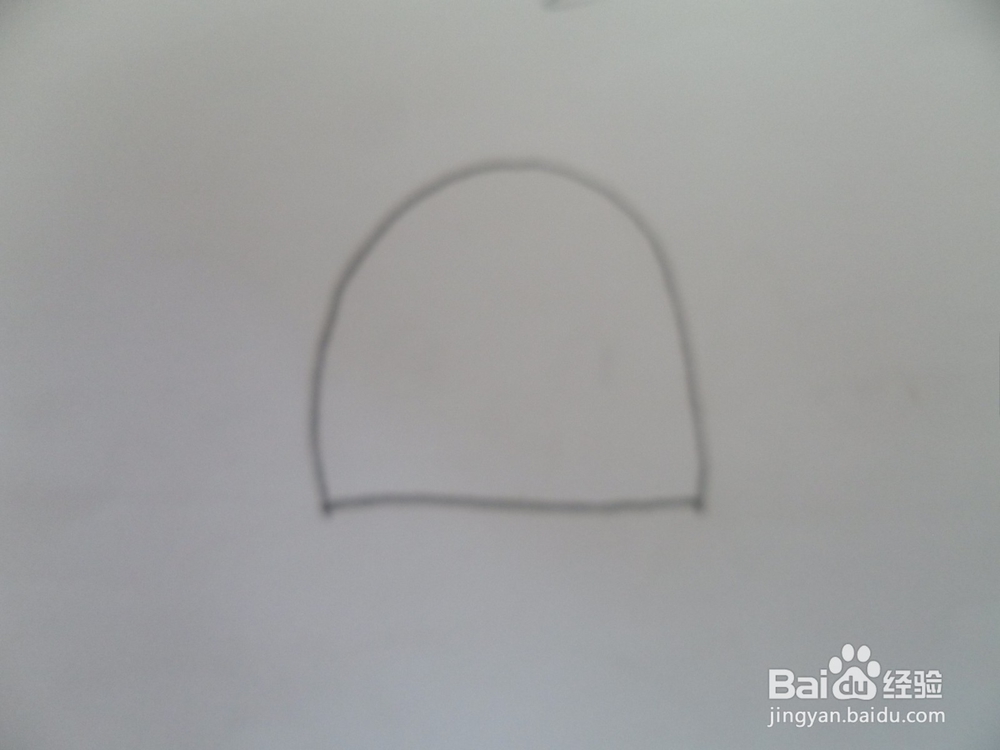 小朋友半圆画表情画