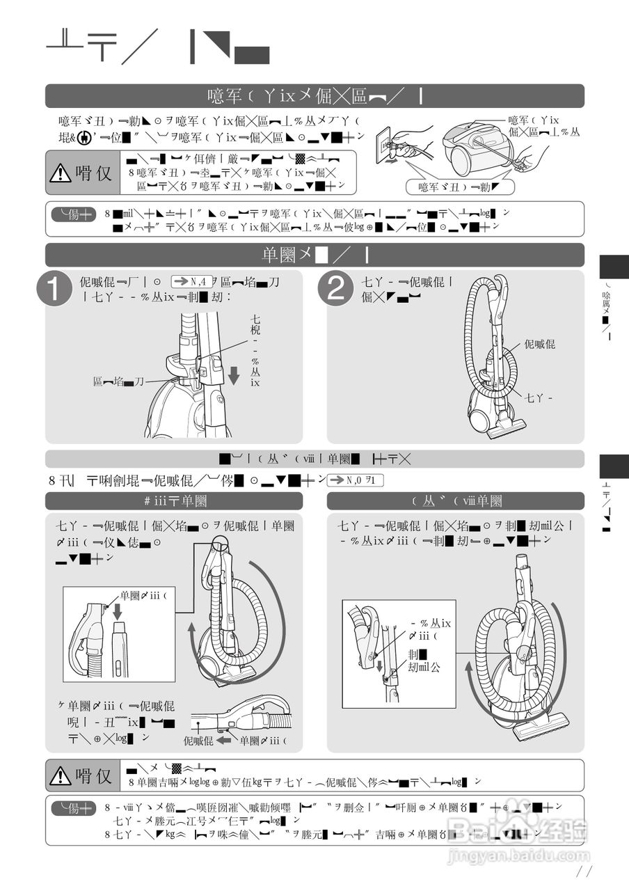 HITACHI日立电气扫除机CV-PM8说明书:[2]