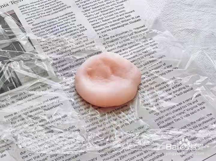 无需烤箱，一次成功的草莓糯米滋。