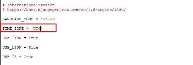 Django教程：[9]如何设置时区