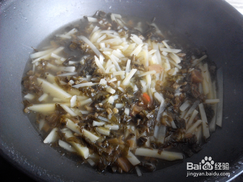 土豆丝酸菜汤