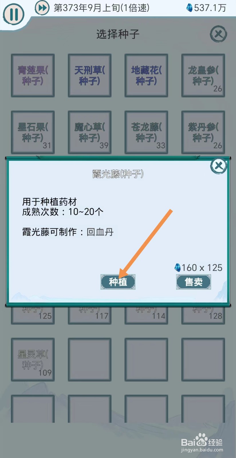 上古宗门怎么种植霞光藤